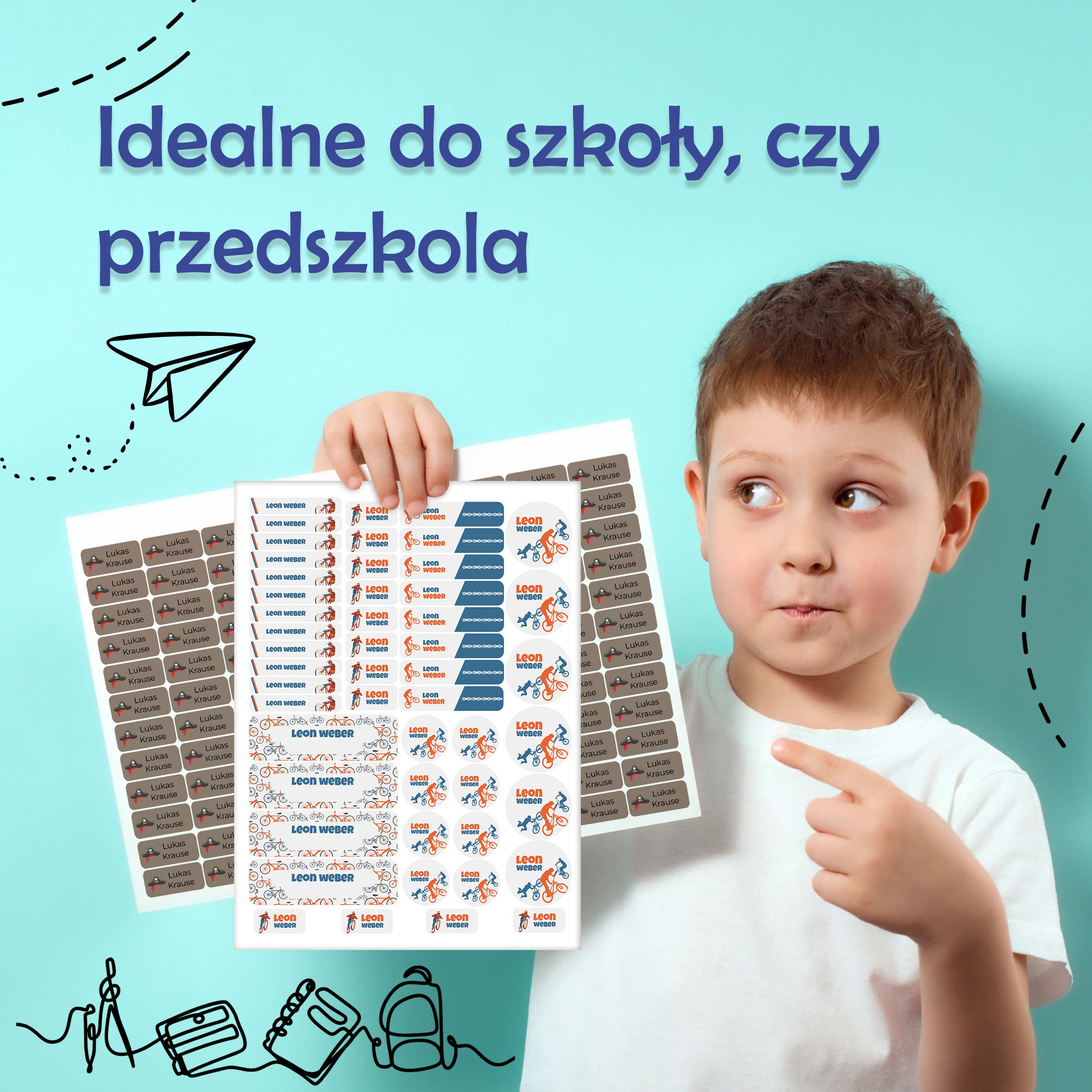 Naklejki imienne – zdjęcie 3