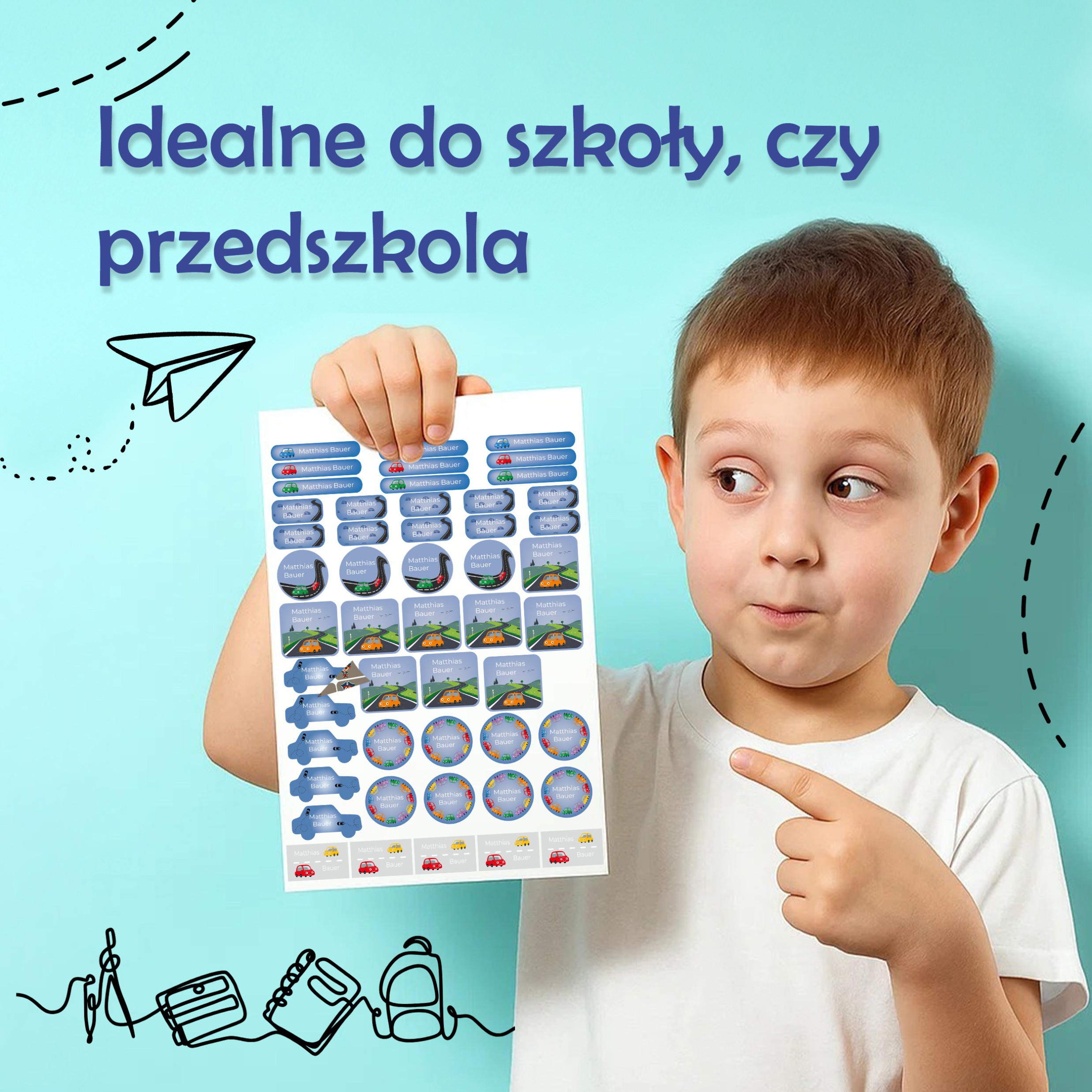 Naklejki imienne – zdjęcie 3