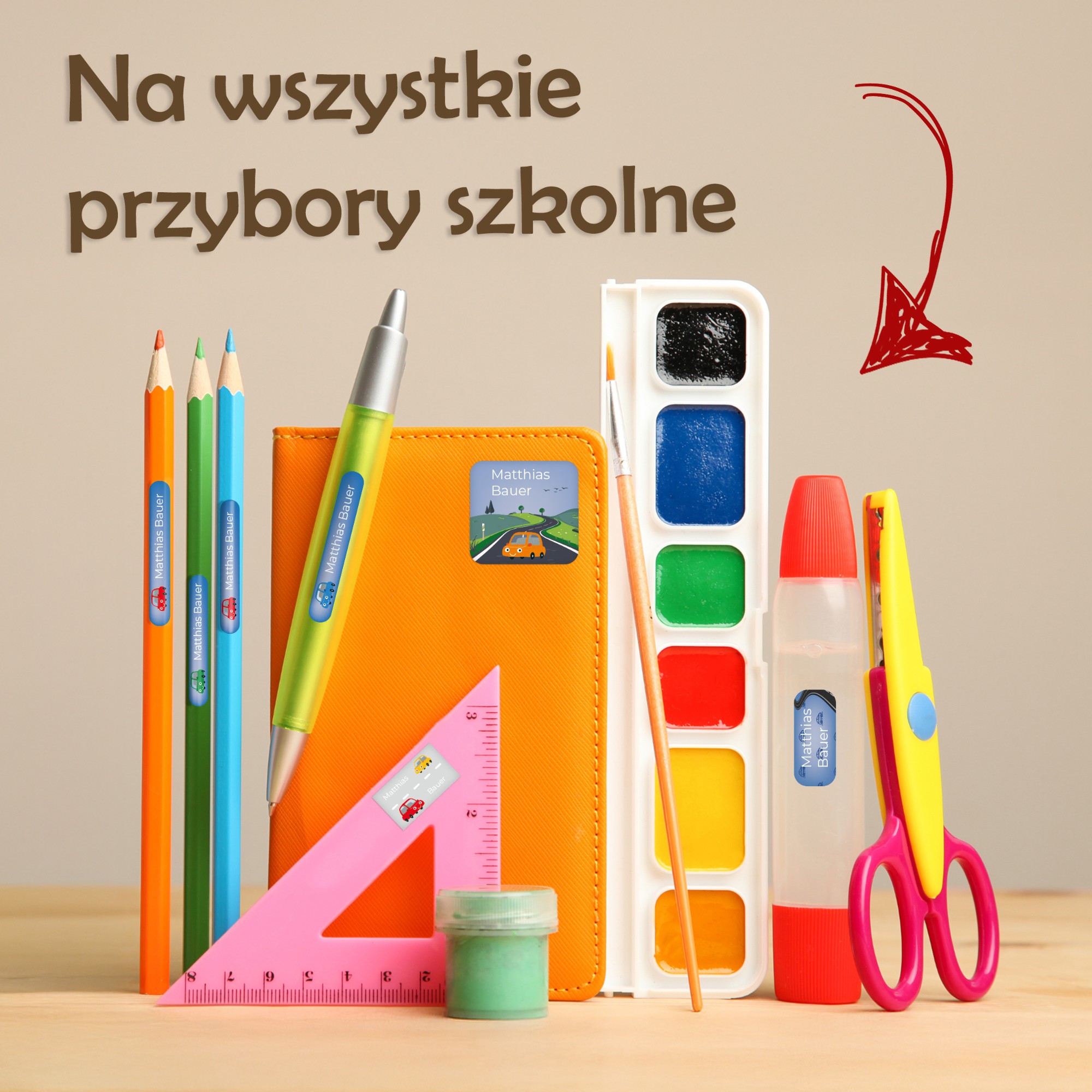 Naklejki imienne – zdjęcie 5
