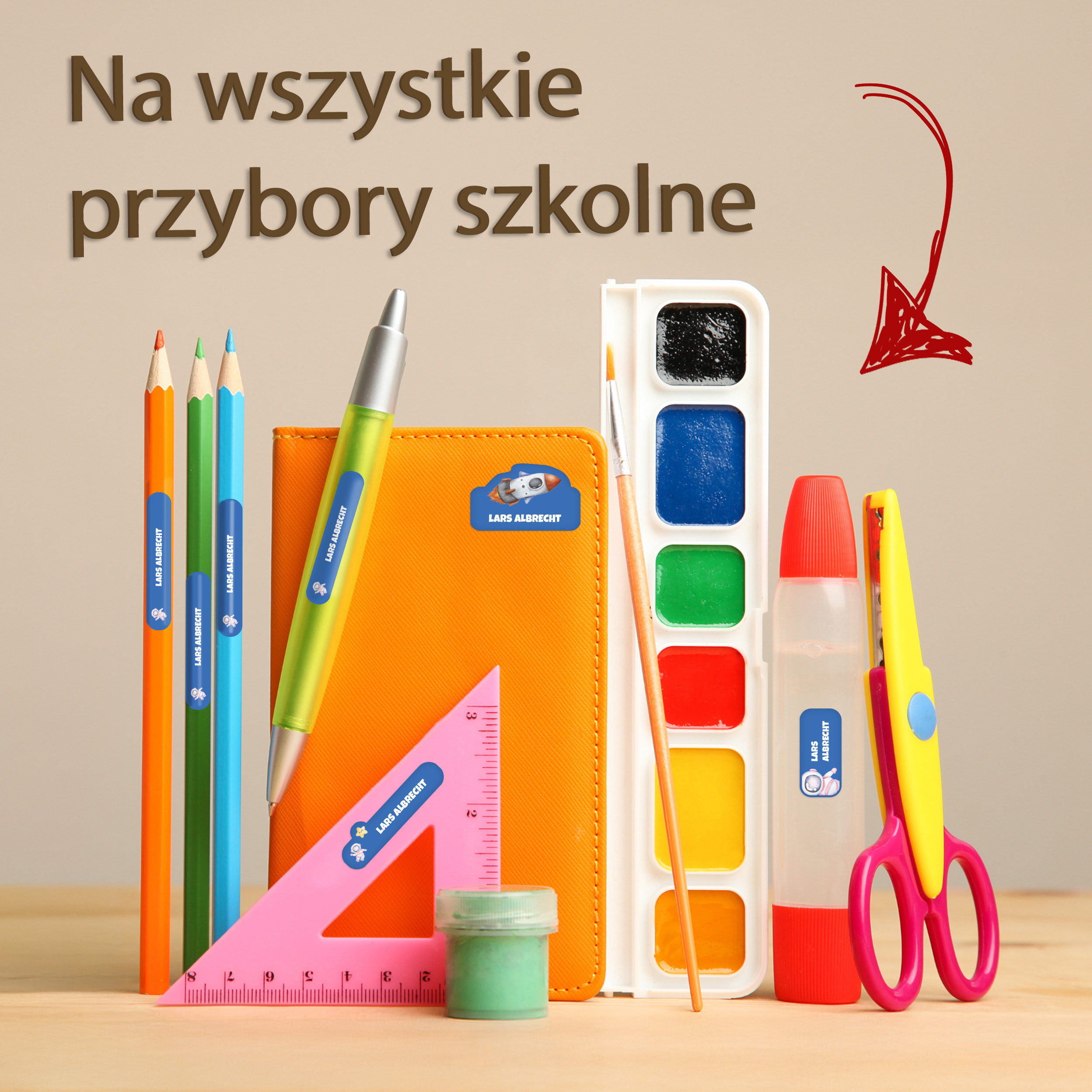 Naklejki imienne – zdjęcie 5