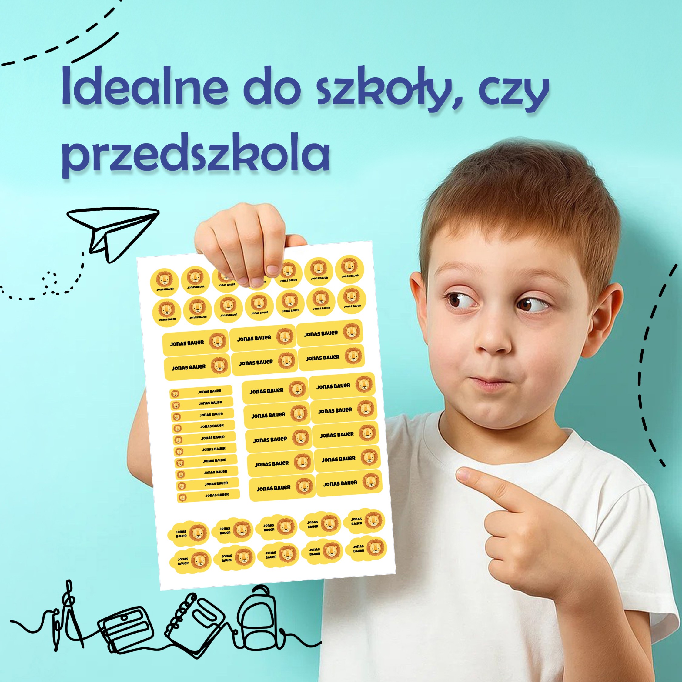 Naklejki imienne – zdjęcie 3