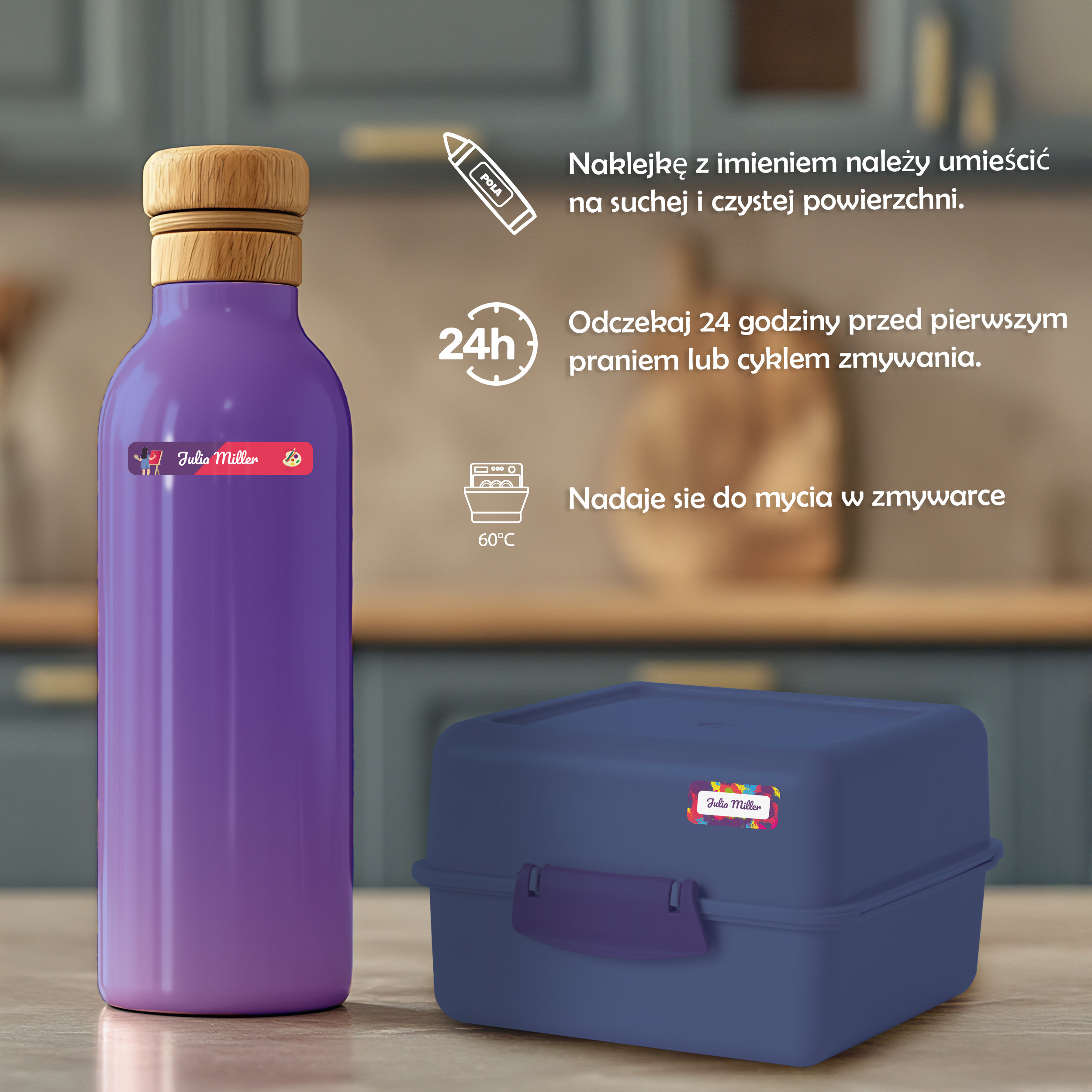 Naklejki imienne – zdjęcie 4