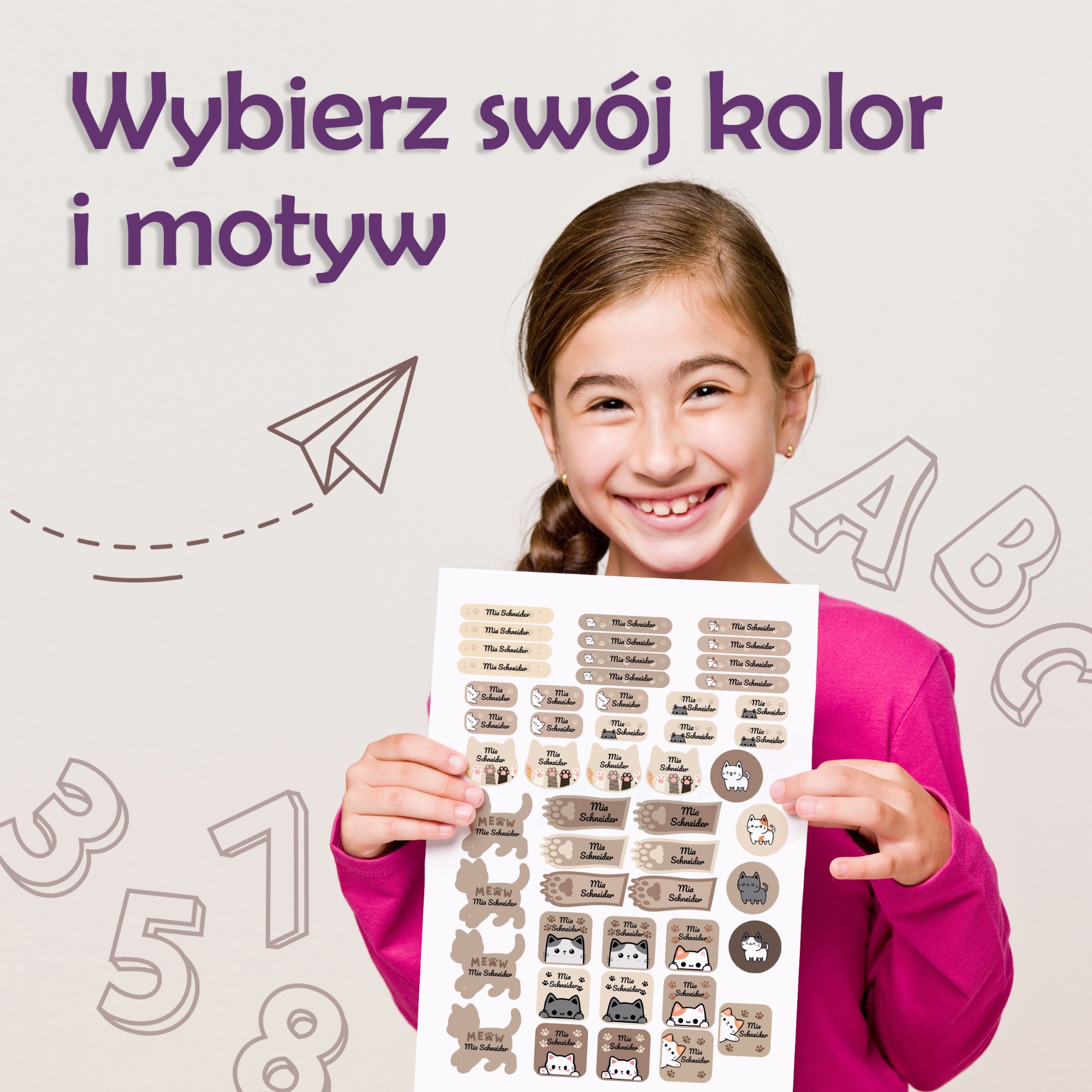 Naklejki imienne – zdjęcie 3