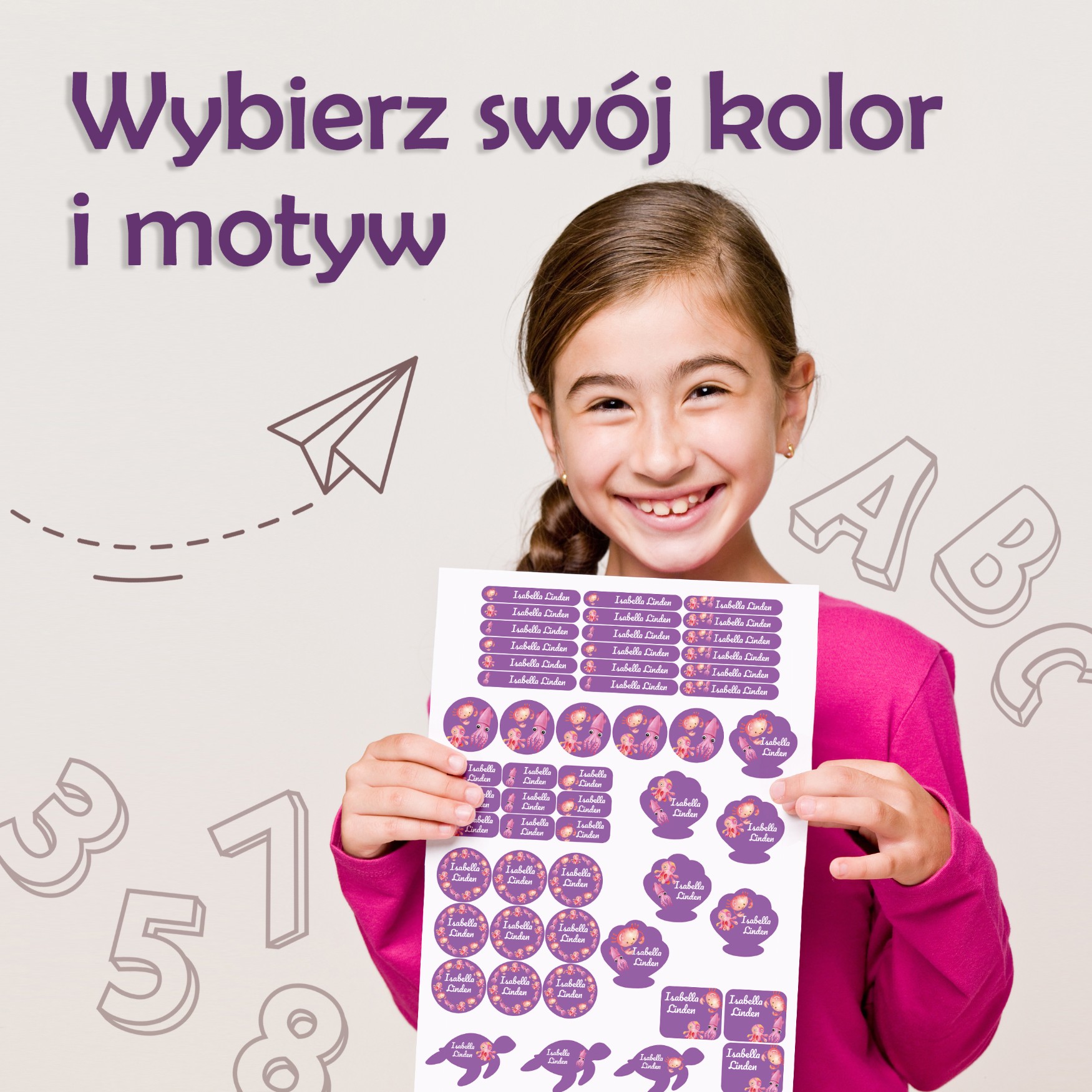 Naklejki imienne – zdjęcie 3