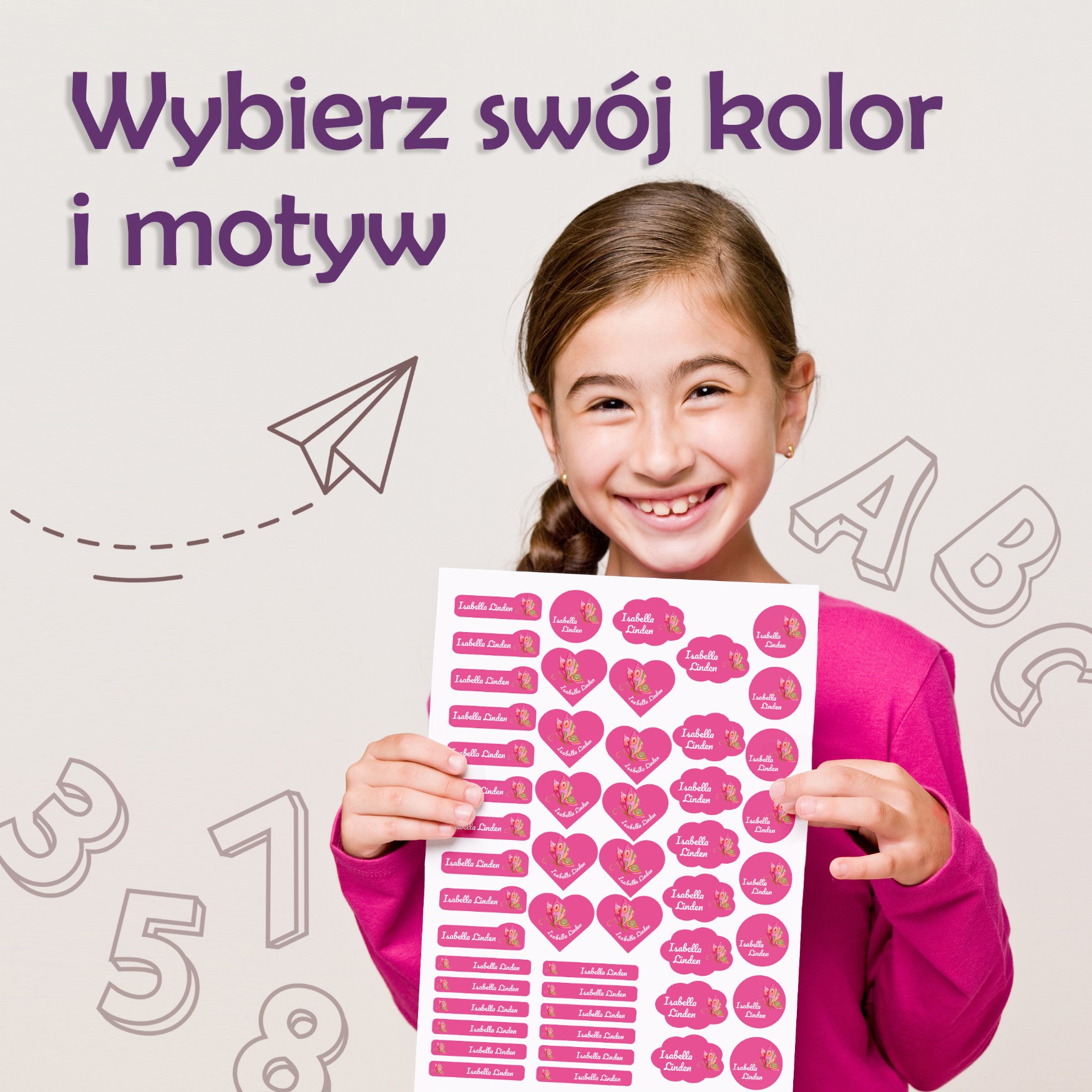 Naklejki imienne – zdjęcie 3