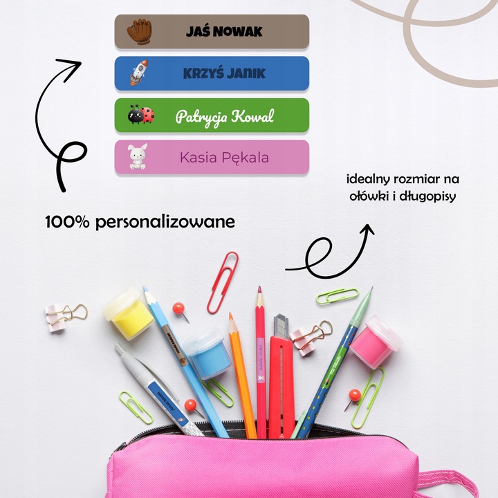 Naklejki imienne – zdjęcie 13
