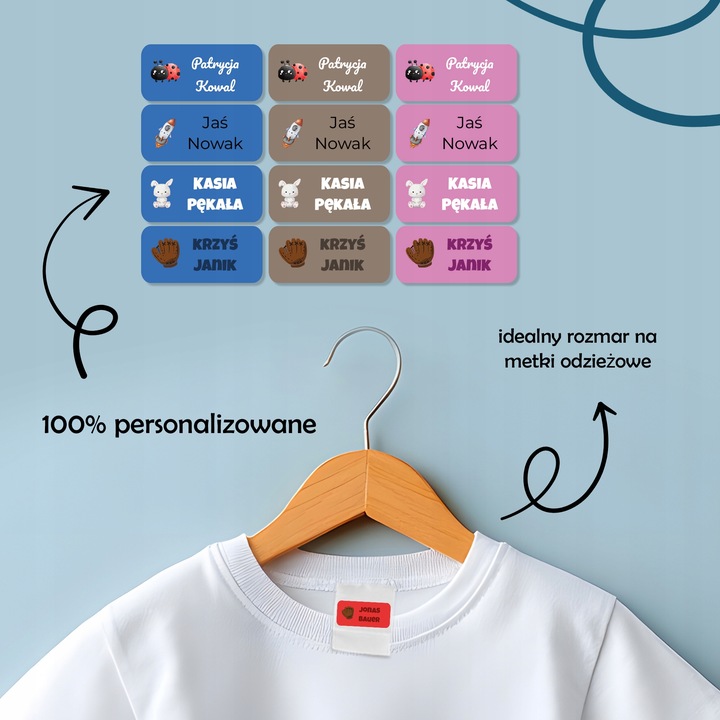 Naklejki imienne – zdjęcie 13