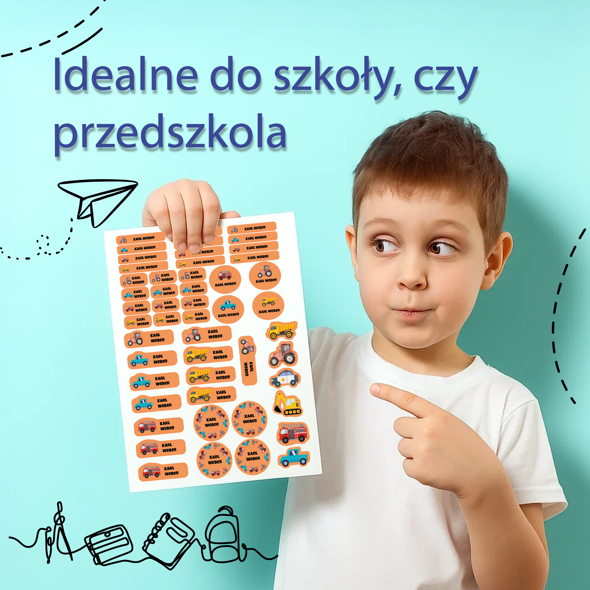 Naklejki imienne – zdjęcie 3