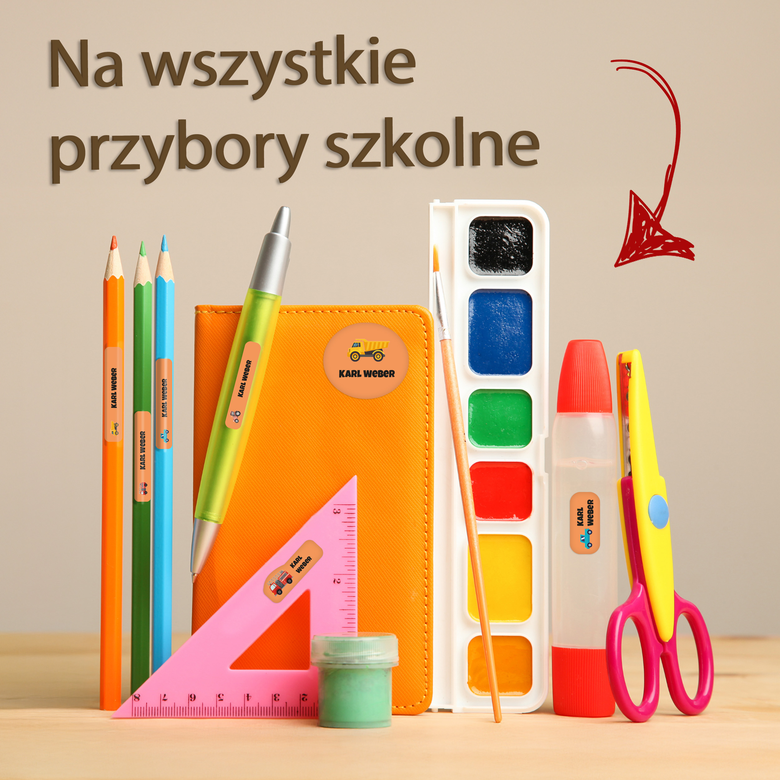 Naklejki imienne – zdjęcie 5