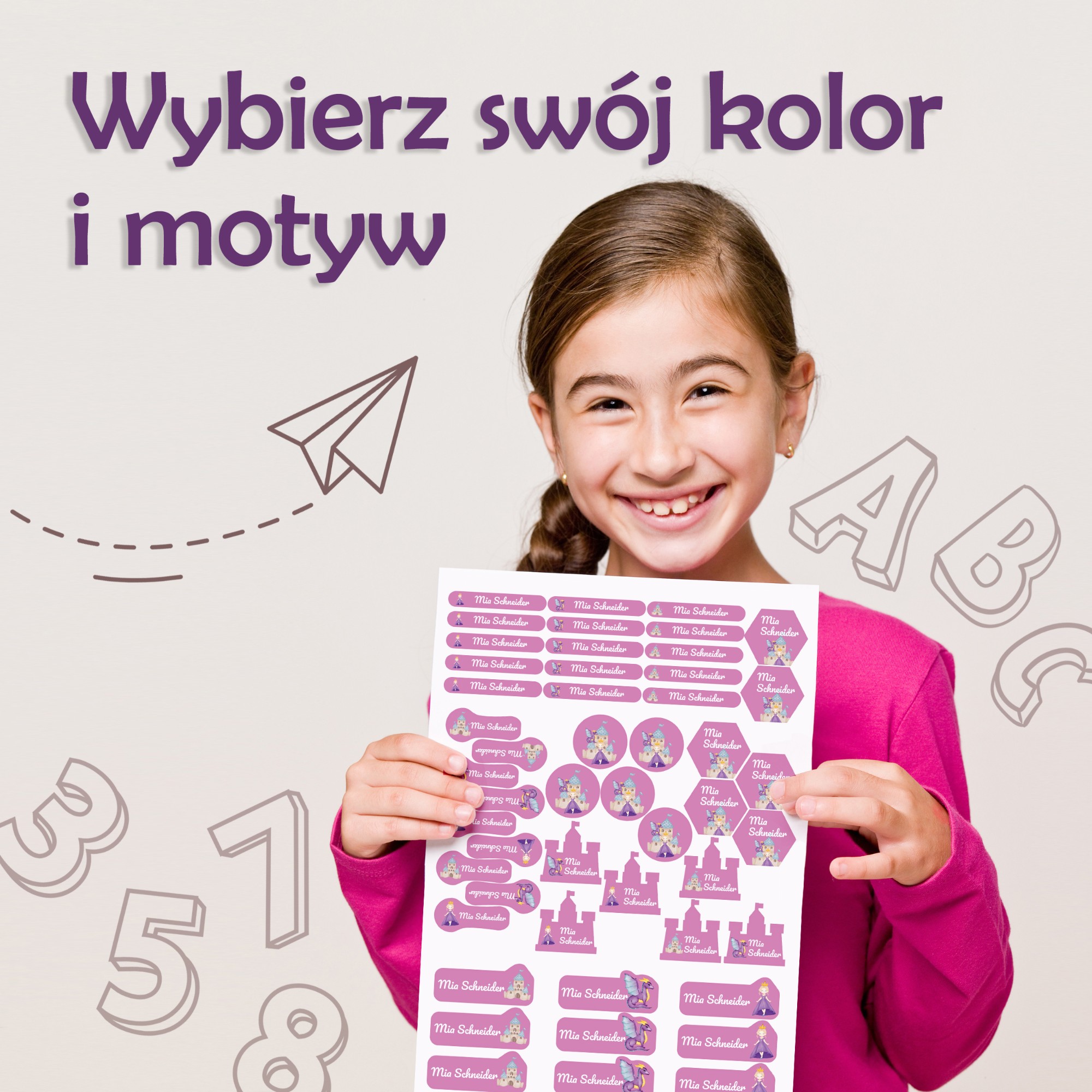 Naklejki imienne – zdjęcie 3