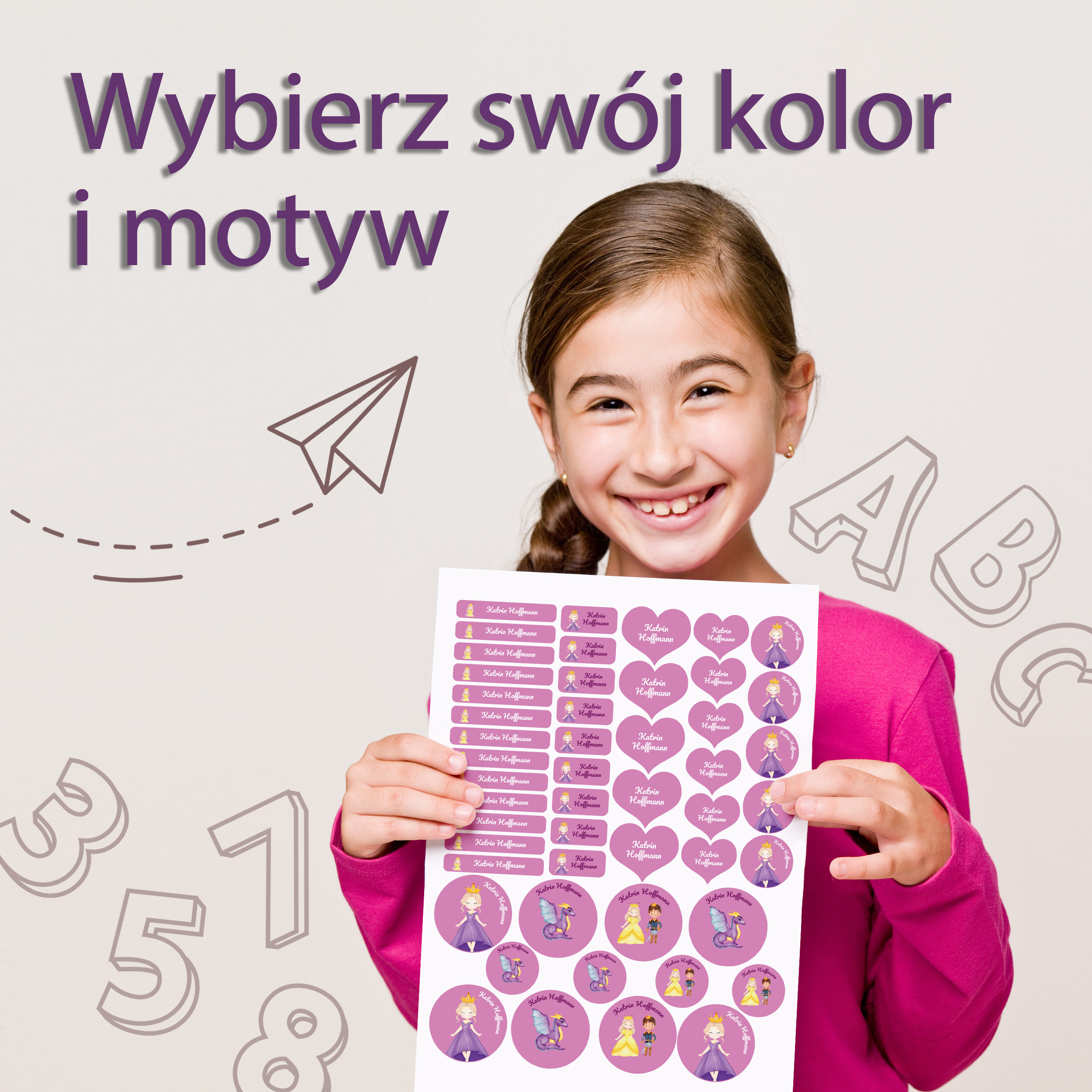 Naklejki imienne – zdjęcie 3