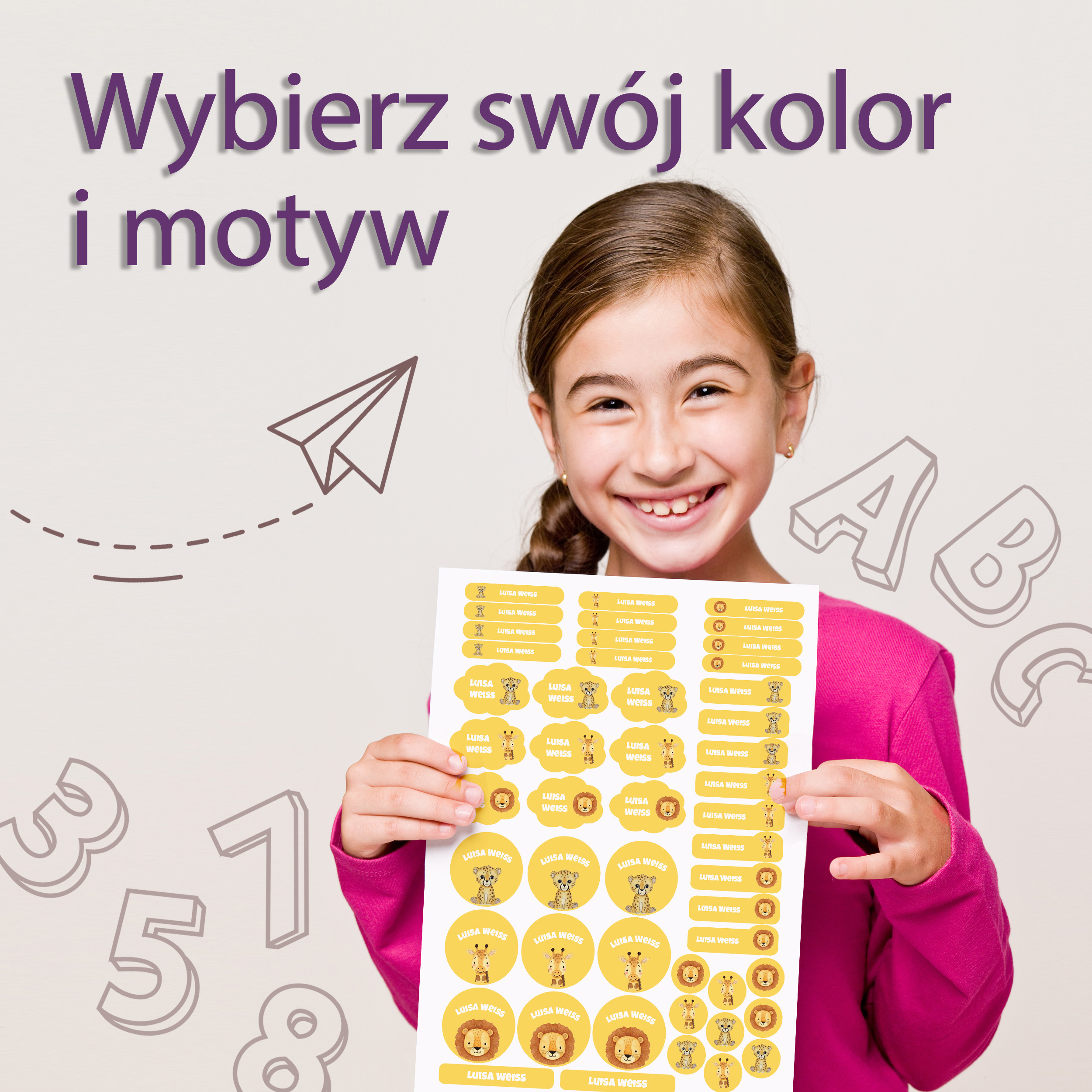 Naklejki imienne – zdjęcie 3