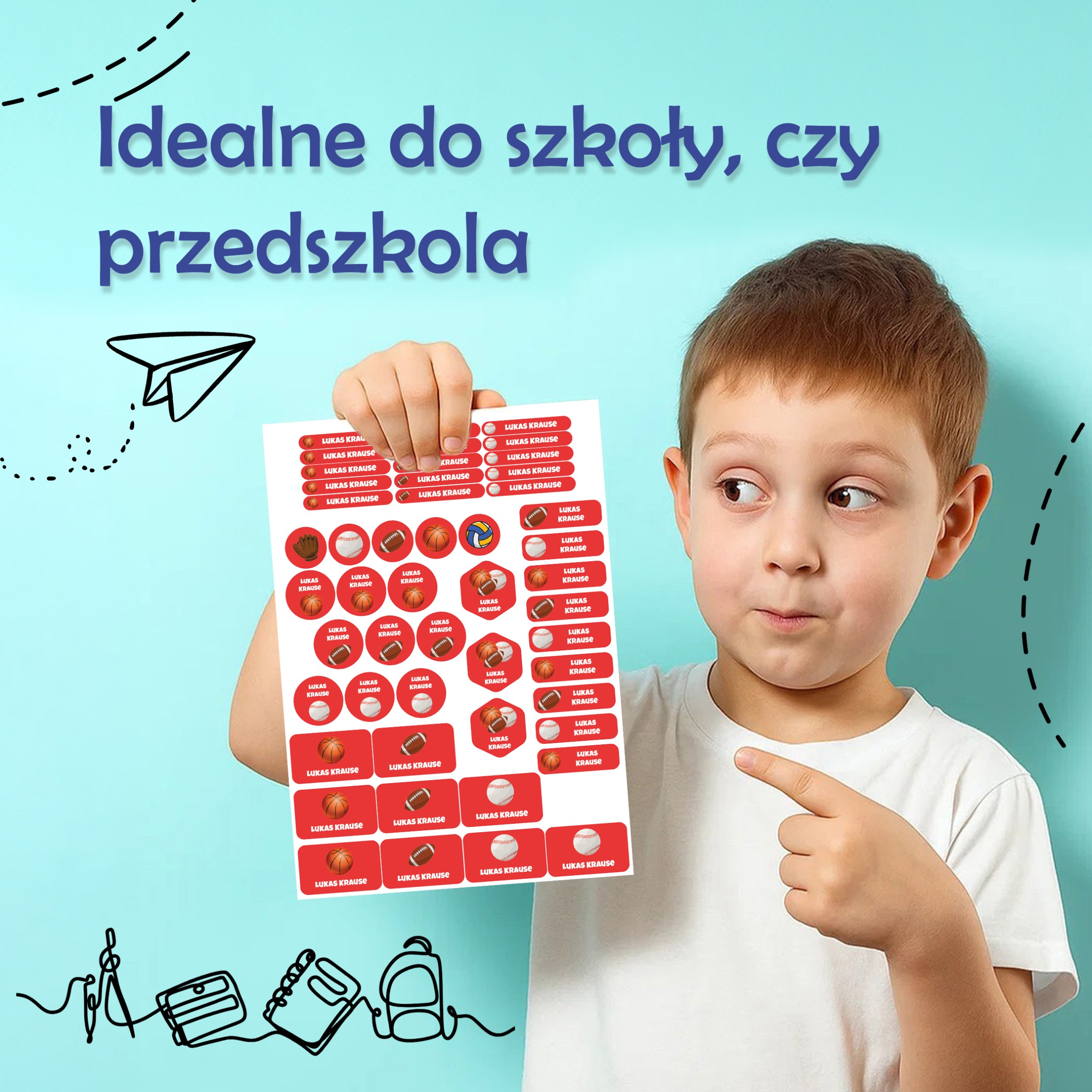 Naklejki imienne – zdjęcie 3