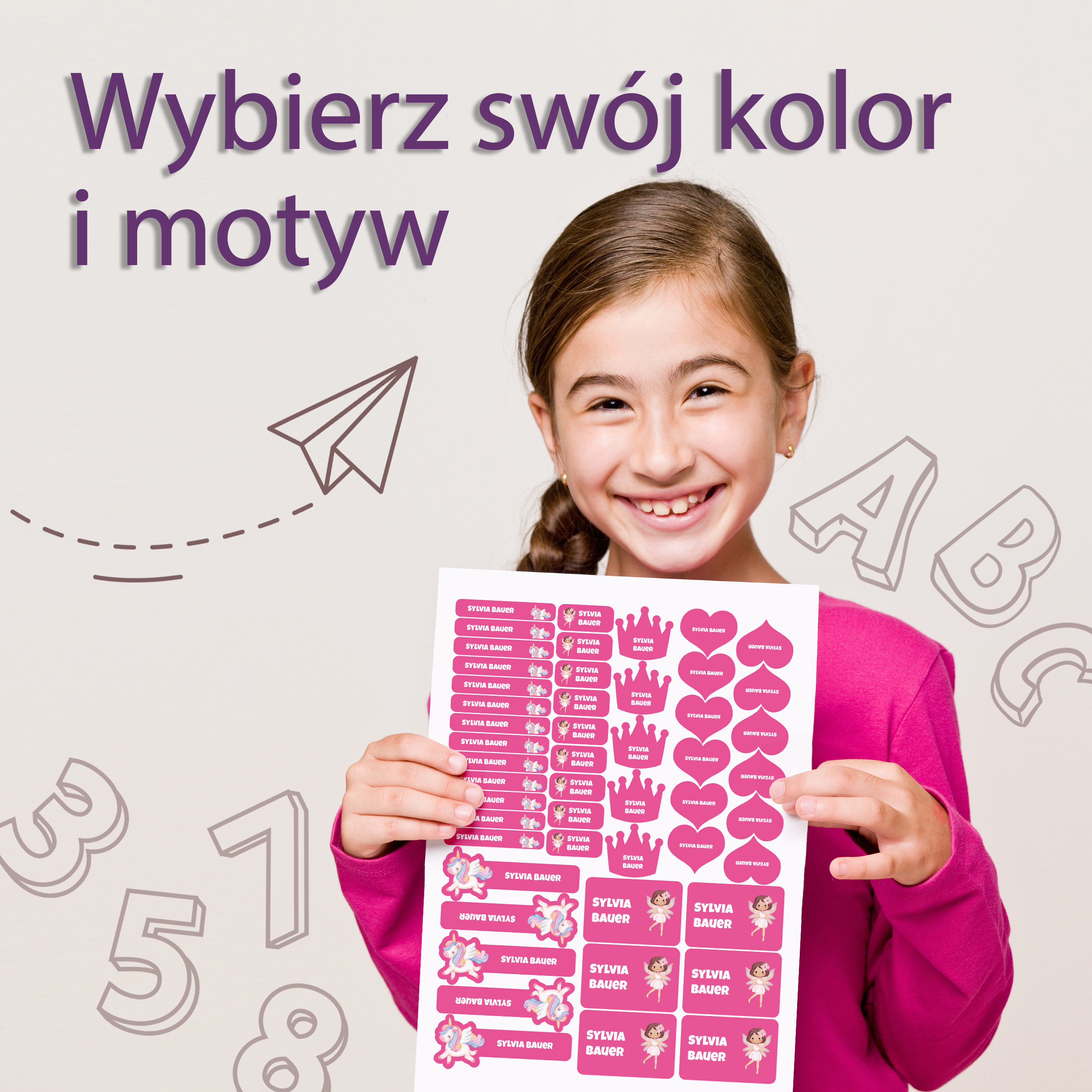 Naklejki imienne – zdjęcie 3