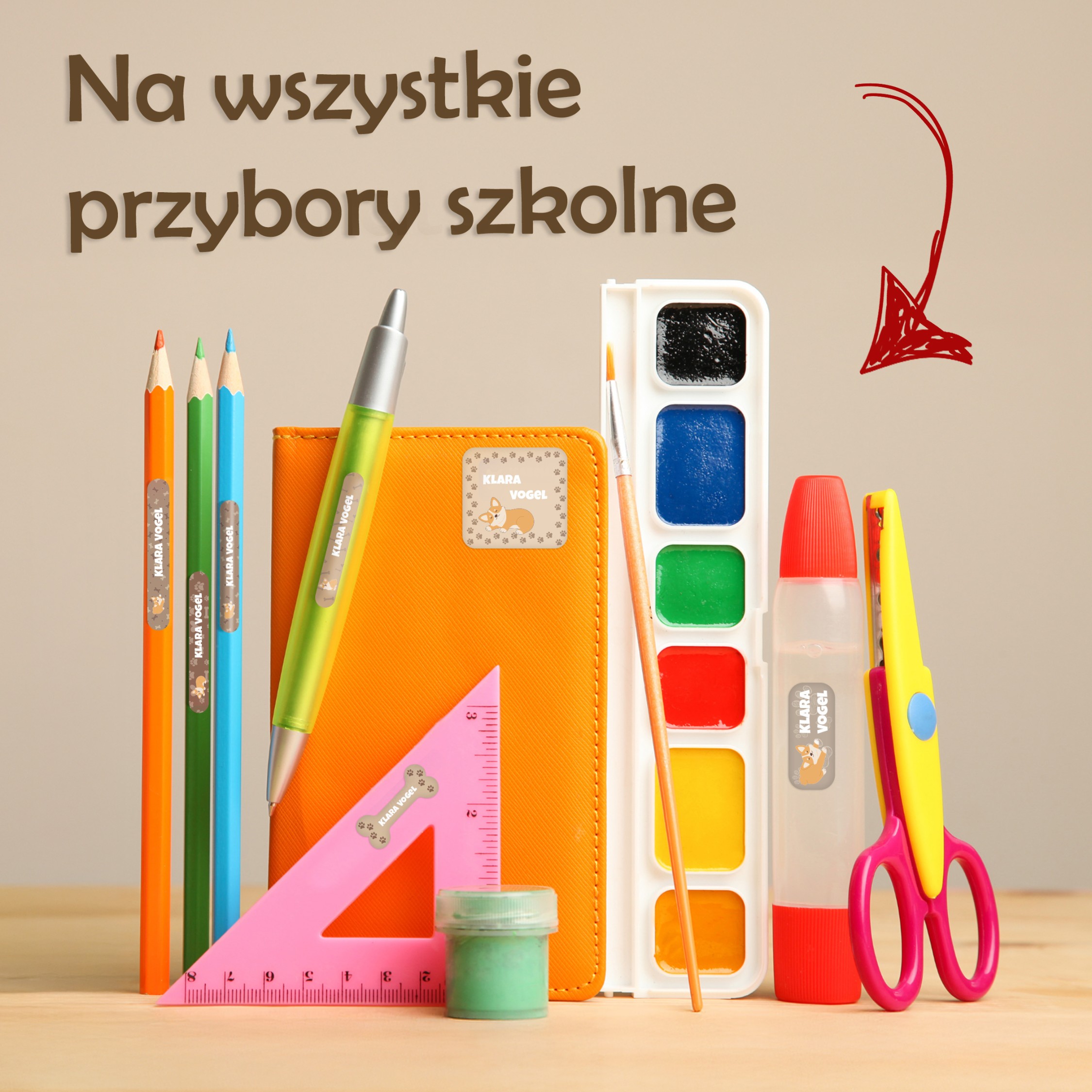 Naklejki imienne – zdjęcie 5