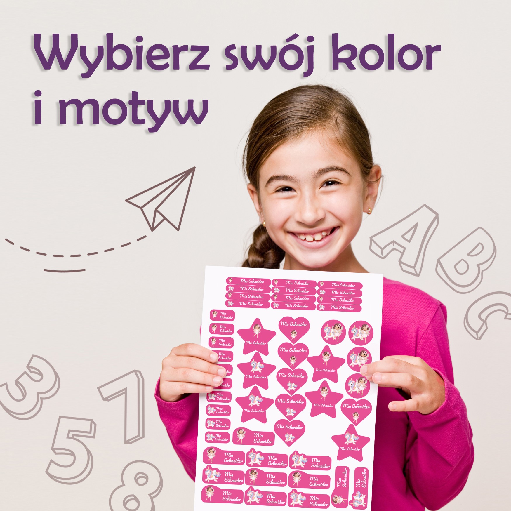 Naklejki imienne – zdjęcie 3