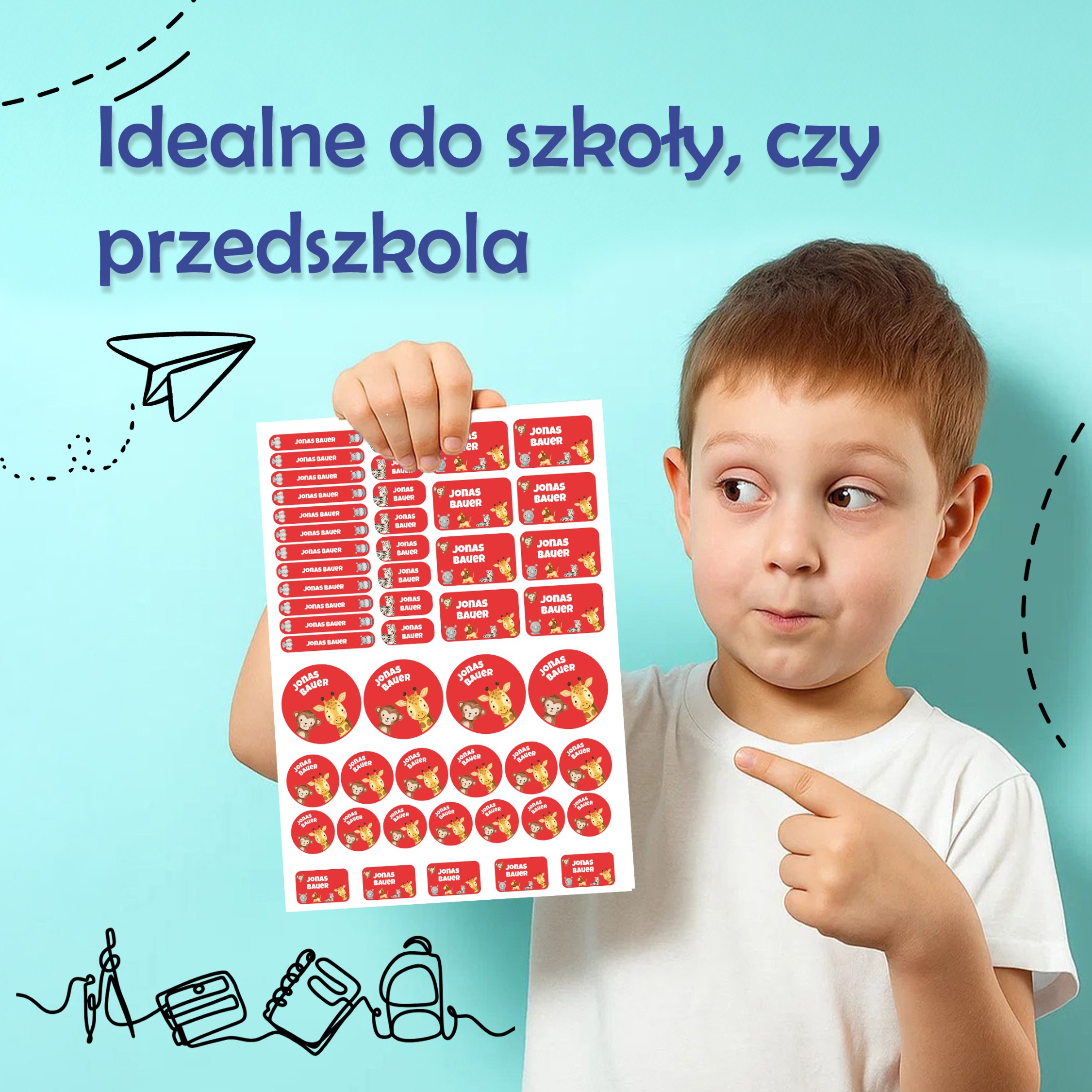 Naklejki imienne – zdjęcie 3