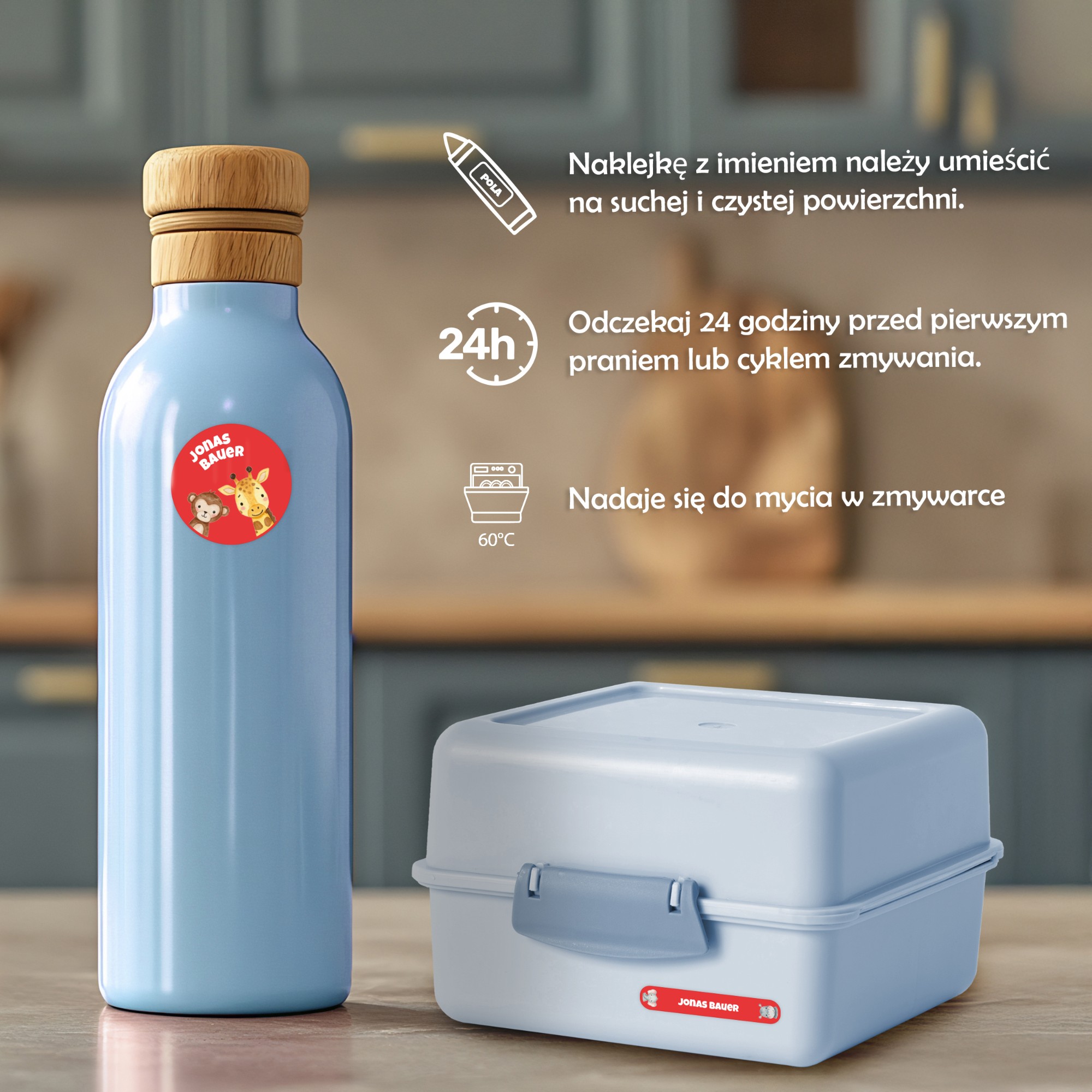 Naklejki imienne – zdjęcie 4