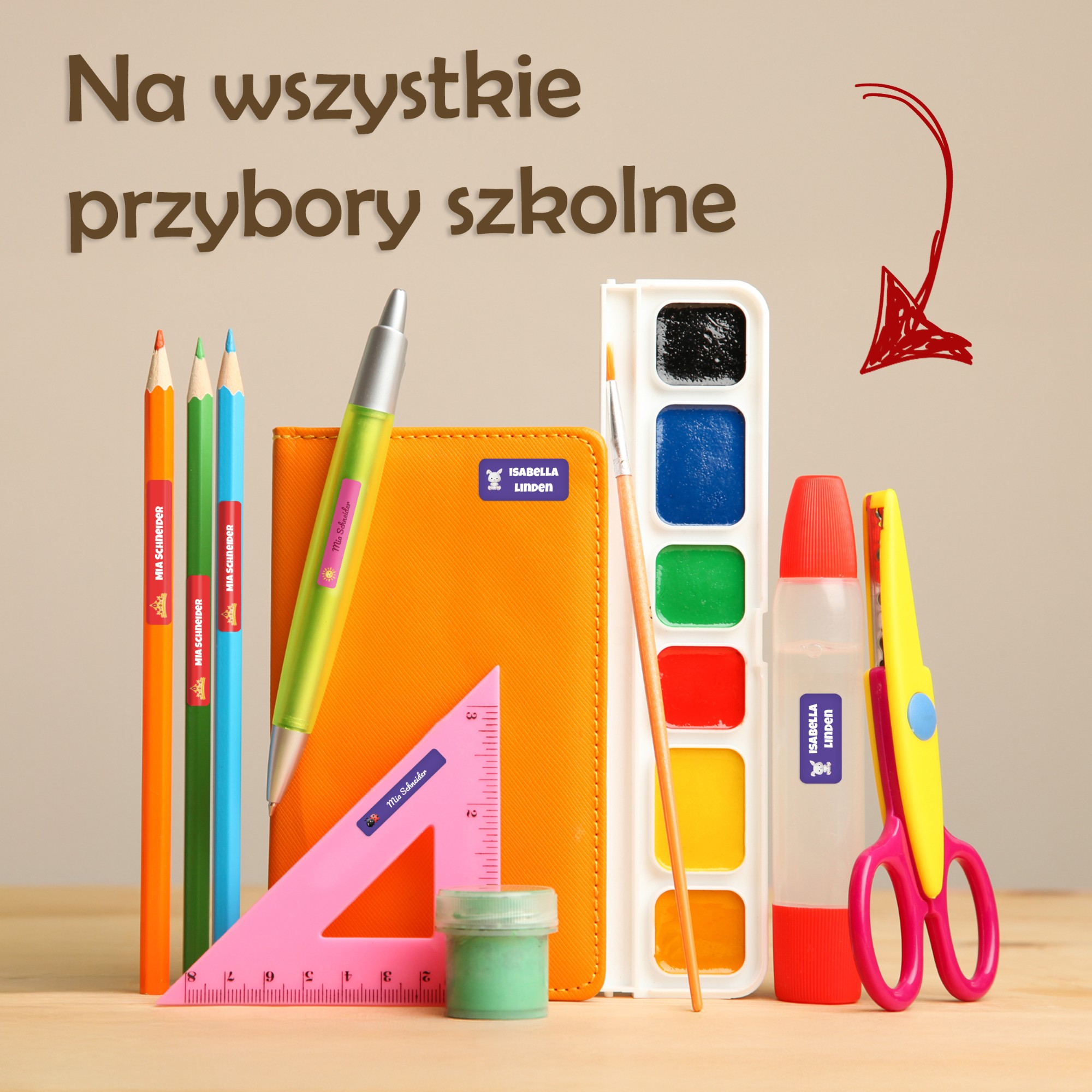Naklejki imienne – zdjęcie 5