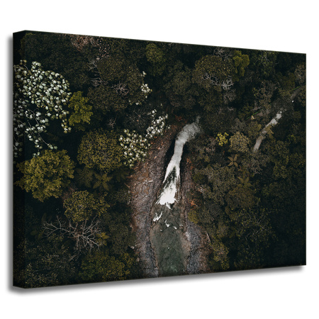 Obraz na płótnie Natura Wodospad z lotu ptaka 40x30 cm