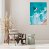 Obraz na płótnie Żaglówka Fale Piasek Brzeg 80x120 cm