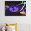 Obraz na płótnie muzyka Gramofon LED 90x60
