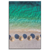 Obraz na płótnie Plaża Odpoczynek Wakacje Woda Fale 80x120 cm