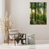 Obraz na płótnie Słońce Las Drzewa Promienie Światła 40x80 cm