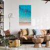 Obraz na płótnie Kajak Plaża Ludzie Odpoczynek 80x120 cm