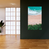 Obraz na płótnie Plaża Morze Fale Woda Przyroda 80x120 cm