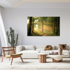 Obraz na płótnie Światło Słońca Las Ścieżka Natura 70x50 cm