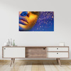 Obraz na płótnie Złota Twarz Kobiety Nowoczesna Sztuka 100x80 cm