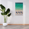 Obraz na płótnie Plaża Odpoczynek Wakacje Woda Fale 80x120 cm