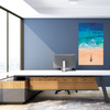 Obraz na płótnie Kobieta Plaża Słońce Fale 80x120 cm
