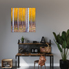 Obraz na płótnie Brzozy Jesienią Żółte Liście 70x120 cm
