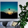 Obraz na płótnie Natura Zmierzch balon 40x40 cm