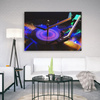 Obraz na płótnie muzyka Gramofon LED 90x60