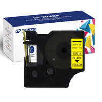 Taśma do DYMO D1 9mm 7m Żółty czarna GP-DY40918