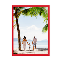 Twoje zdjęcie jako plakat KREATOR + ramka czerwona 40x50 cm