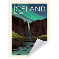 Plakat Państwa Islandia 50X70 cm