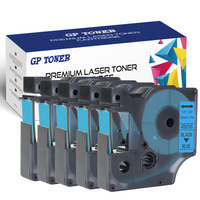 5X Taśma do DYMO D1 12mm 7m Niebiesko czarna GP-DY45016 x5