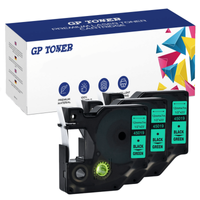 3x Taśma do Dymo D1 45019 Zielona Czarny 12mmx7m GP-DY45019 x3