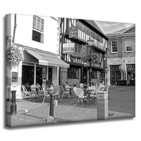 Obraz na płótnie Architektura Kawiarenka 40x30 cm