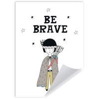 Plakat Dziecięce Be barave indianin 50X70 cm