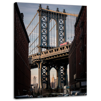 Obraz na płótnie Architektura most New York 30x40 cm