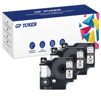 3x Taśma do DYMO D1 43613 7m 6mm biało czarna zamiennik GP-DY43613 x3