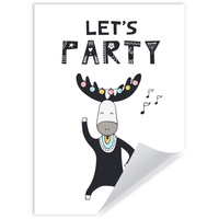 Plakat Urodzinowy Let's party 21X29,7 cm