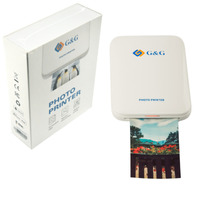 G&G Photo Printer Mini Drukarka do zdjęć z telefonu ZINK