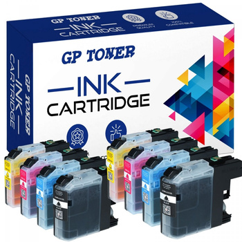 8x Tusz Zamiennik Brother LC123 DCP-J132w J152w J552dw MFC-J4410dw 4510dw - GP-B123CMYKx2 XL ZESTAW