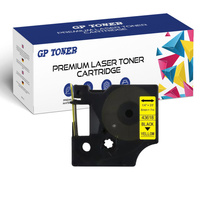 Taśma do DYMO D1 7m 6mm żółto czarna GP-DY43618 